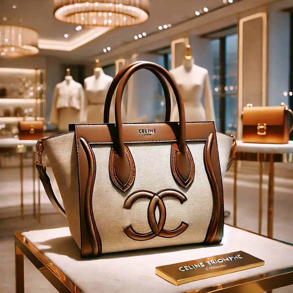 新加坡必買包包2. Celine Triomphe Canvas Shoulder Bag