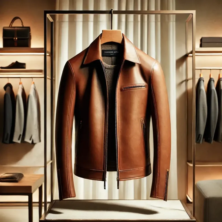 西班牙精品3. Massimo Dutti Leather Jacket