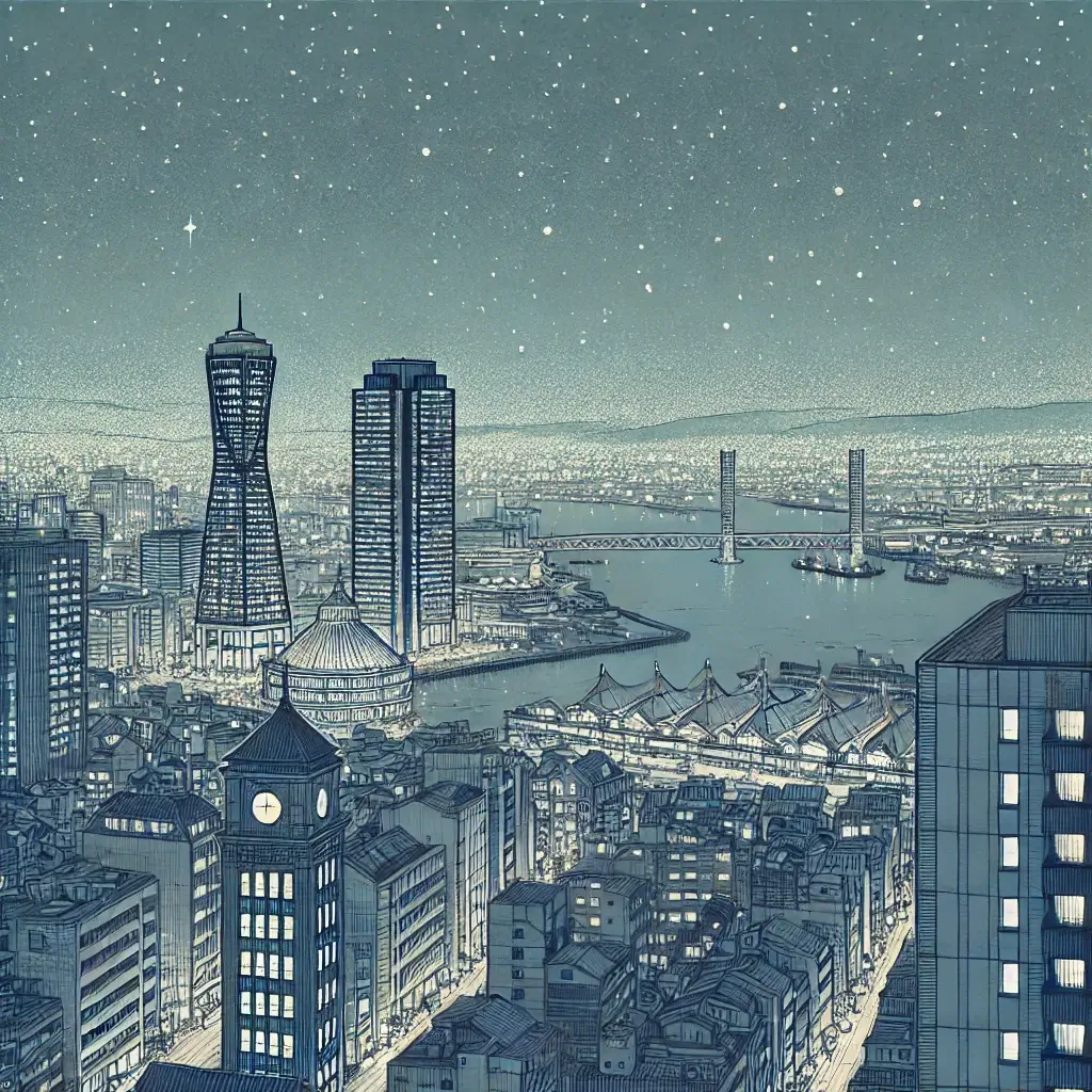 神戶市政廳觀景台夜景,免費俯瞰城市全景的最佳去處