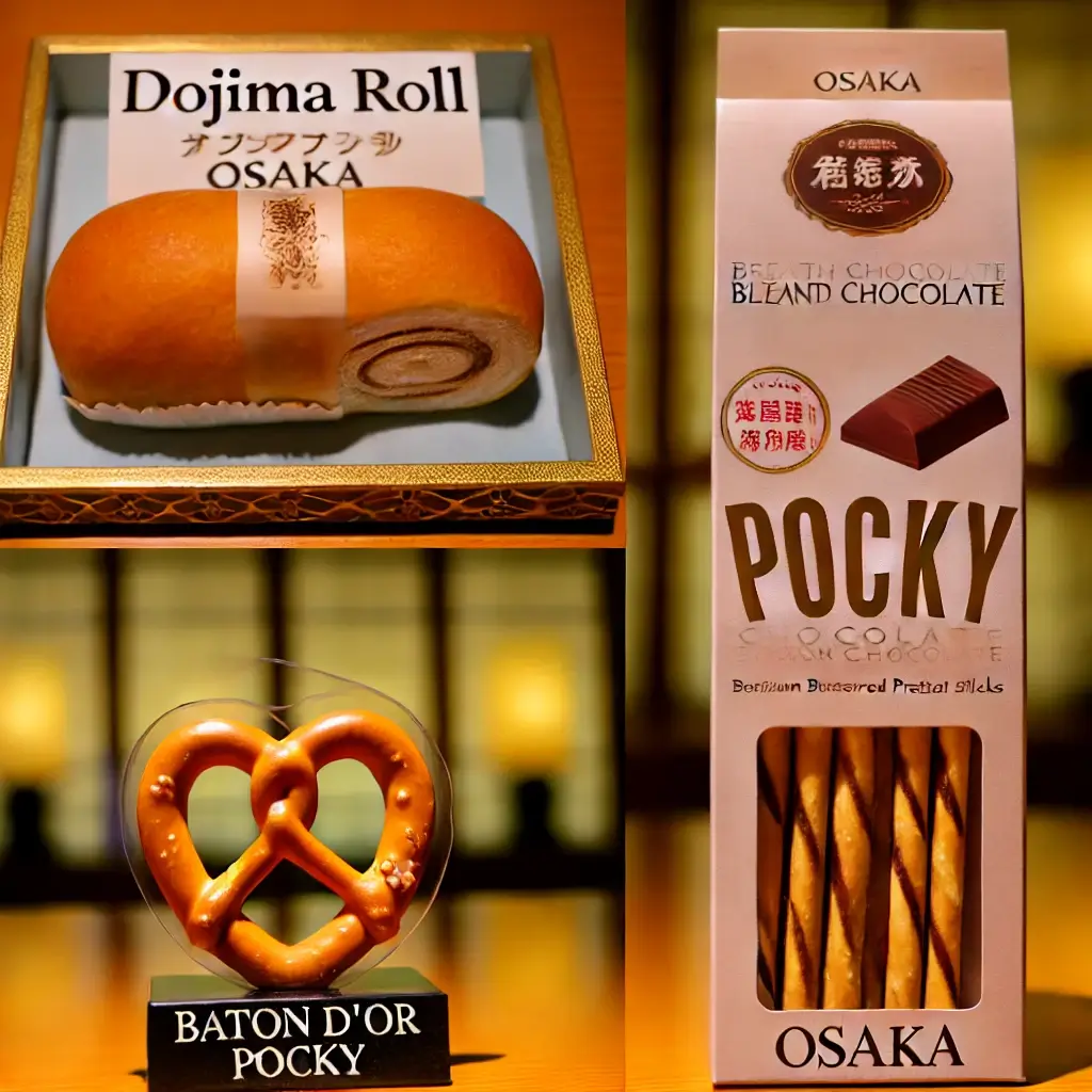 大阪名產:堂島奶油捲、呼吸巧克力及高級百奇Pocky
