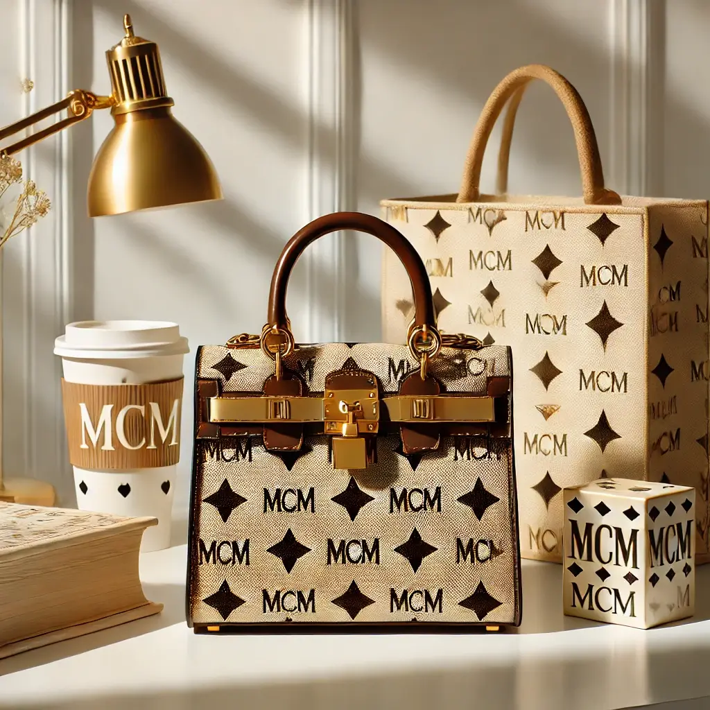 MCM 經典Logo印花手提包