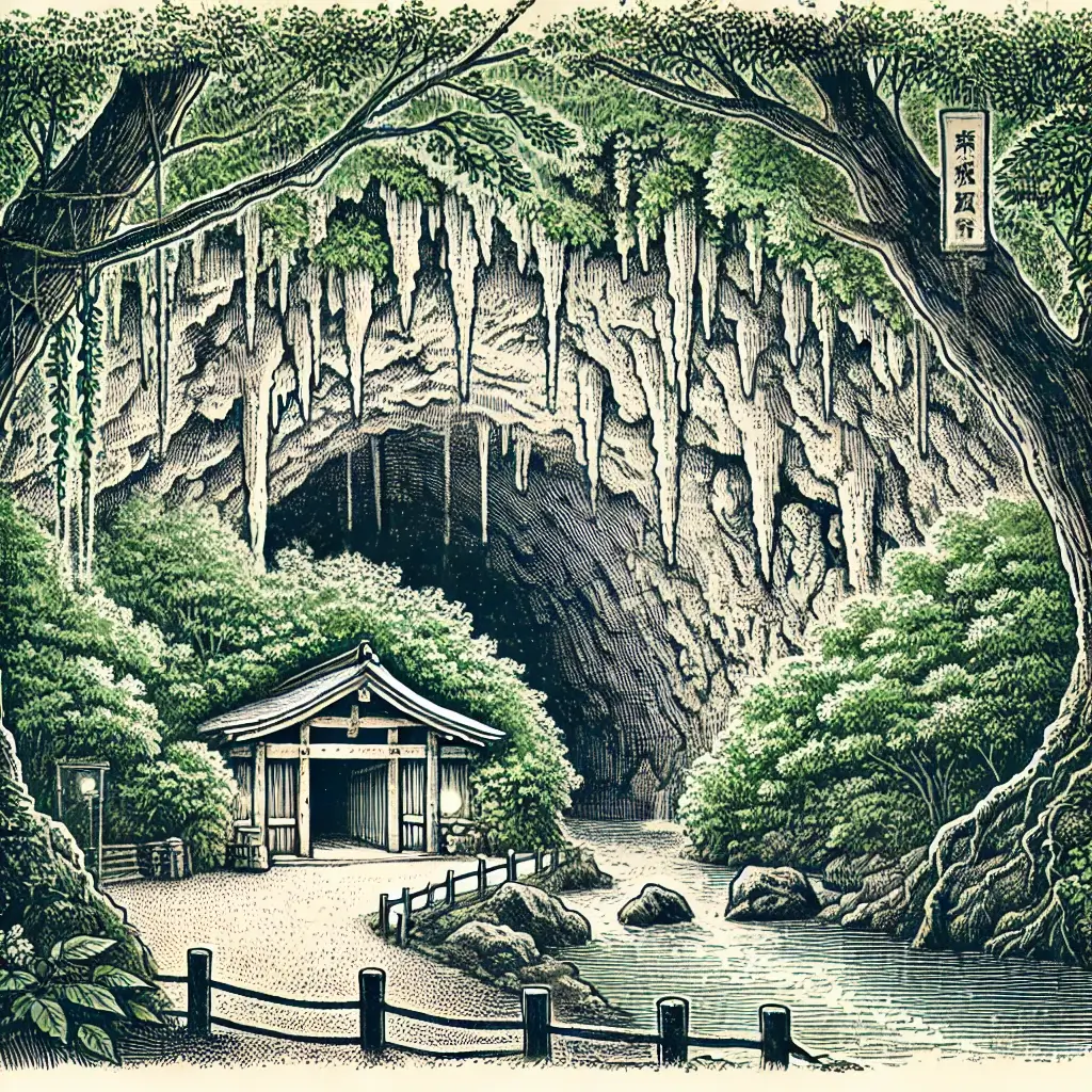 毘沙門天洞窟隱藏於富士山的森林中