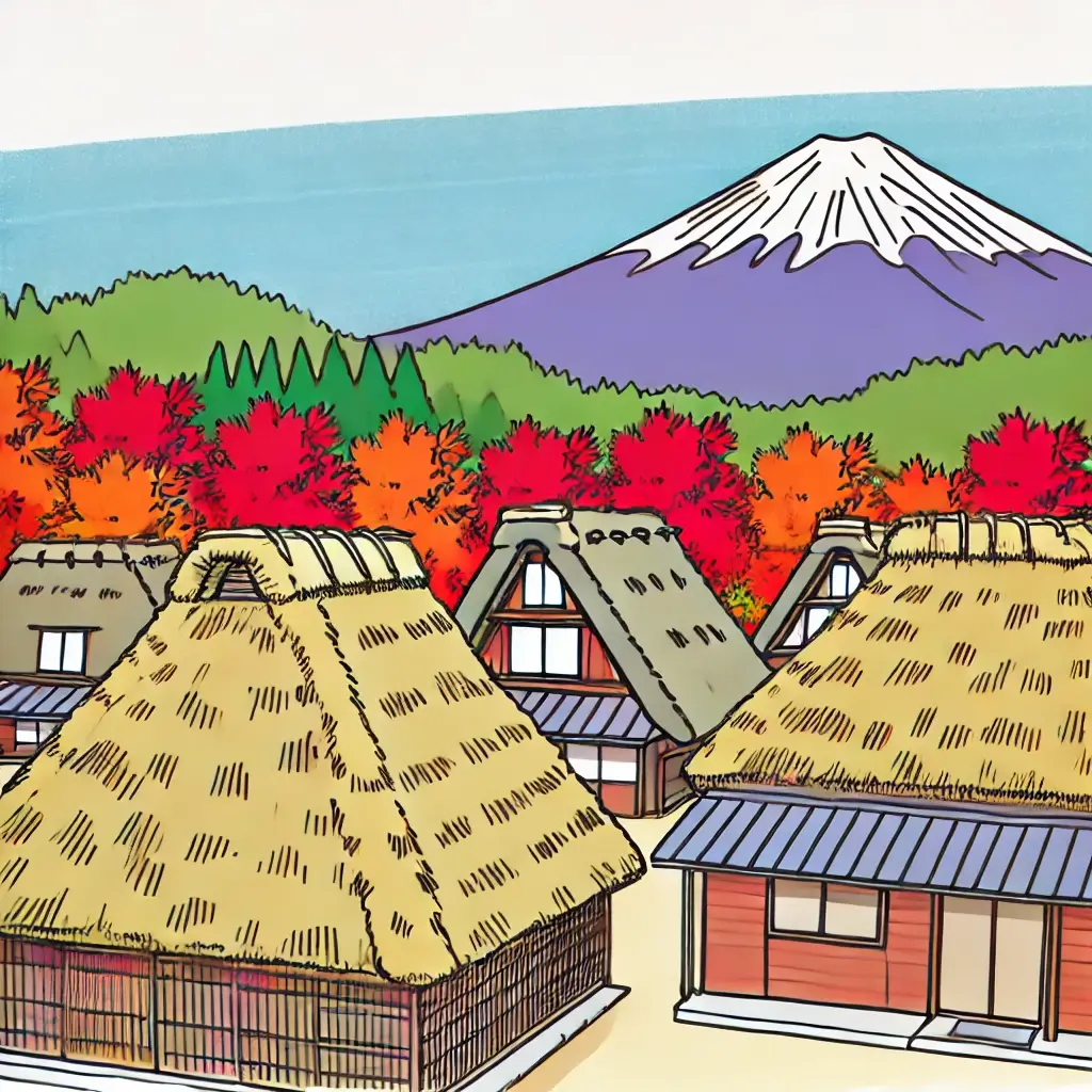 根場茅葺屋村是一座保存完好的江戶時代風格村落