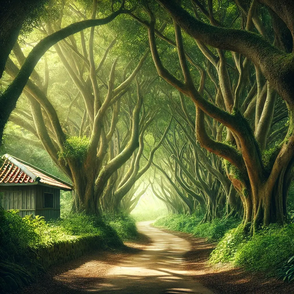 備瀨福木林道：漫步在沖繩的綠色隧道
